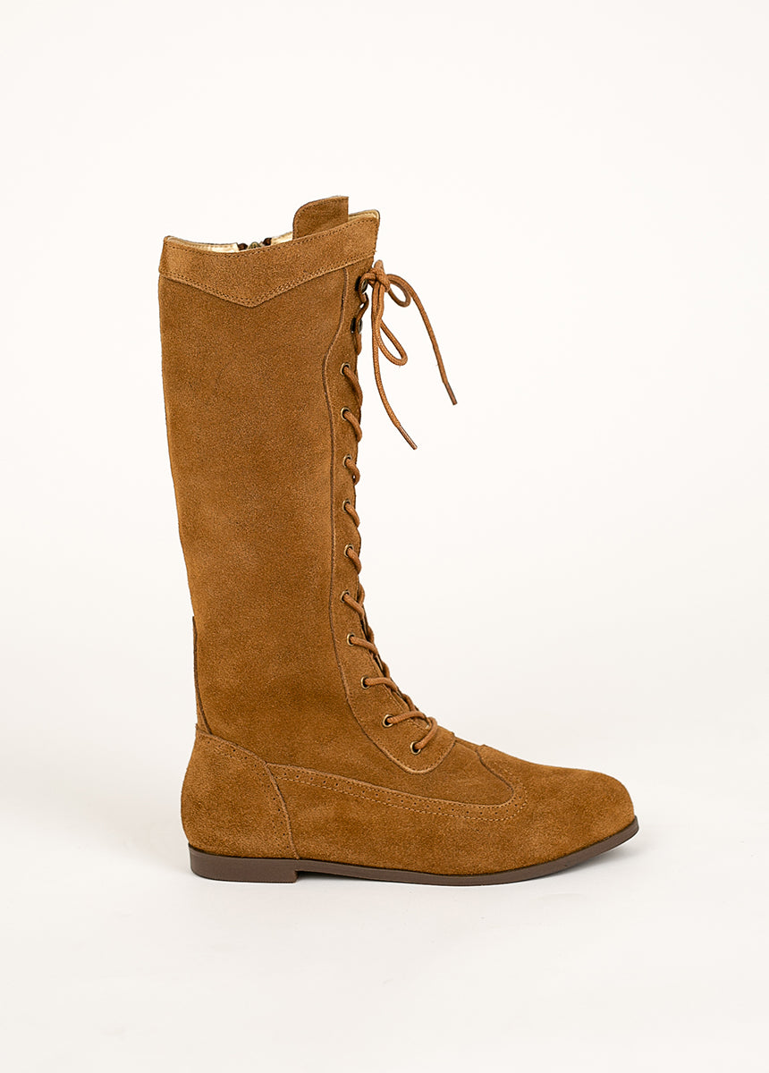 Distressed Nutmeg Aelin Leather Boots for Women - Stylish & Comfortable Ankle Boots for Fall & Winter Fashion, Outdoor Walking, and Casual Wear