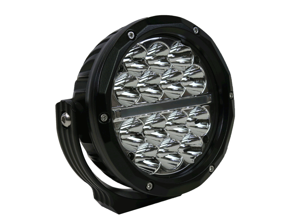 SOL V 6 Round LED Driving Light with DRL - High Performance Off-Road Lights for Trucks, SUVs, Jeeps - Waterproof & Durable for Adventure & Night Driving