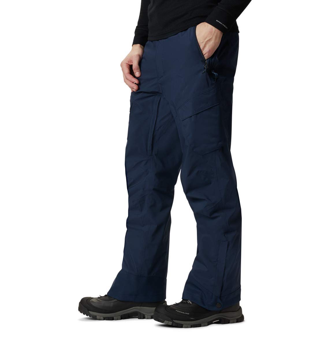 Columbia Men's Powder Stash Ski Snowboard Hiking Waterproof Pants - Collegiate Navy, Small - Perfect for Winter Sports & Outdoor Adventures