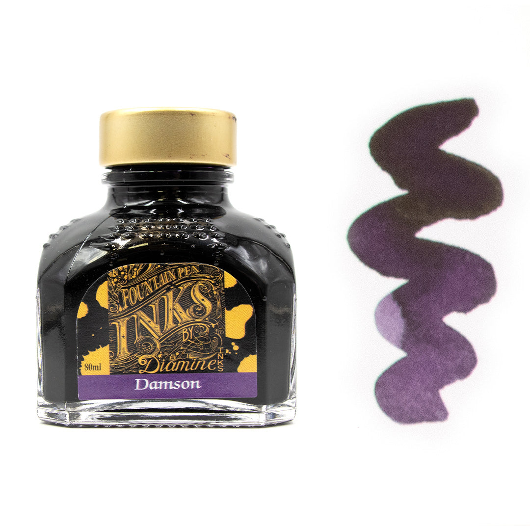 Premium Diamine Ink Bottle 80ml - Vibrant Fountain Pen Ink for Calligraphy, Journaling & Artistic Writing - Smooth Flow & Rich Colors