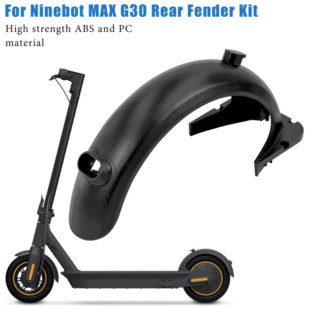 Ninebot Max G30/G30LP Electric Scooter Rear Fender with LED Taillight - Durable Replacement Mudguard Bracket Accessory for Commuting & Outdoor Riding