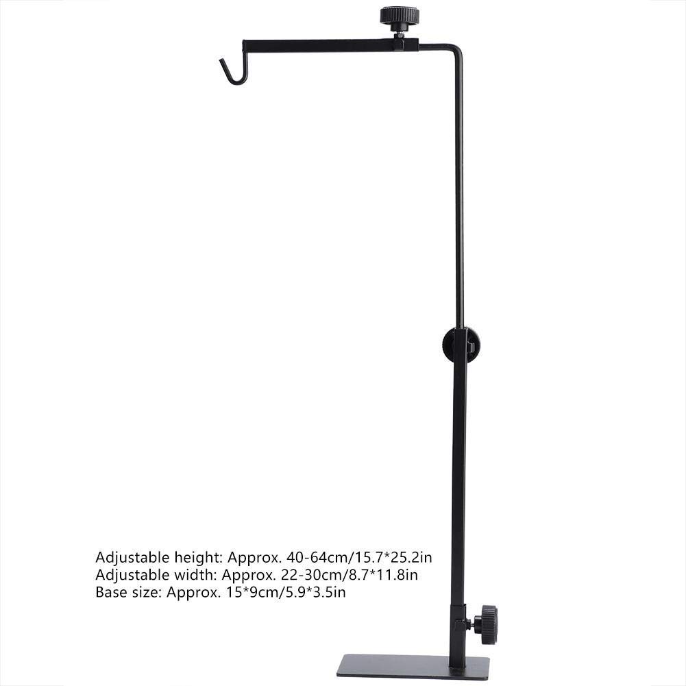 Adjustable Reptile Lamp Stand - Portable Terrarium Light Bracket with Dome Support for Reptile Glass Enclosures | Perfect for Bearded Dragons, Snakes & Lizards Habitat Heating