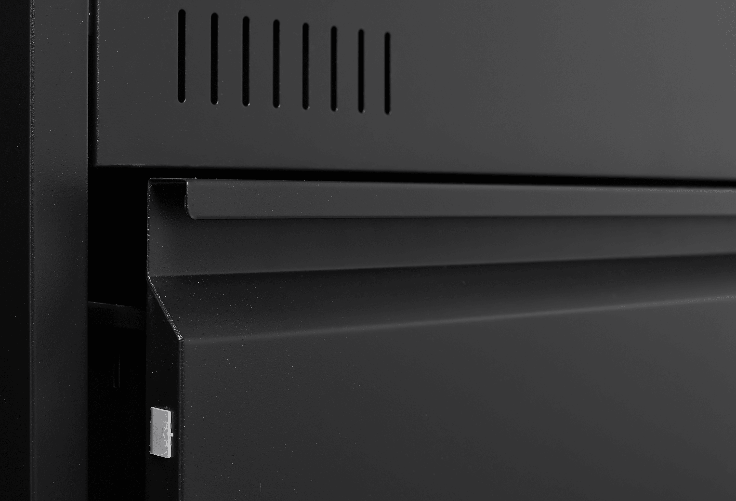 2-Drawer Locking Metal Lateral File Cabinet - Black Vertical Office Storage for Home, Legal, Letter & A4 Documents - Secure File Organization with Easy Assembly (Perfect for Home Office, School & Business Use)