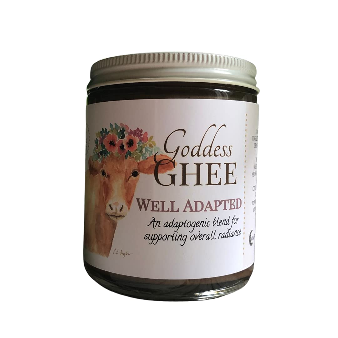 Grass-Fed Goddess Ghee - High Vitamin Butter Oil, 9oz | Perfect for Keto, Paleo & Ayurvedic Cooking | Ideal for Baking, Bulletproof Coffee & Healthy Fats Diet