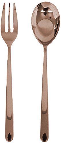 Mepra Linea Bronzo 3-Piece Stainless Steel Serving Set - Elegant Flatware for Dining, Entertaining & Gifts - Perfect for Dinner Parties, Weddings & Special Occasions