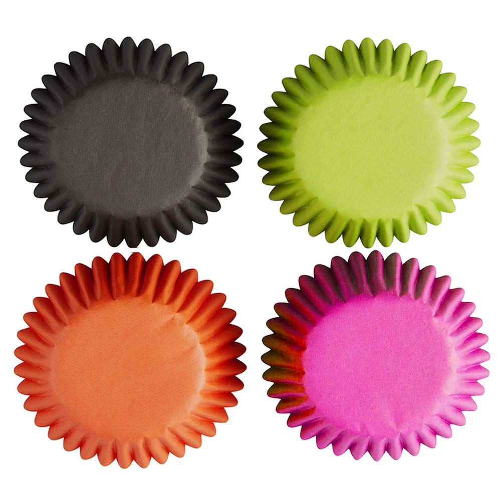 120 Pcs Mini Cupcake Liners - Small Baking Cups for Muffins, Cupcakes, Candies & Cookies | Perfect for Birthday Parties, Baby Showers & Holiday Baking