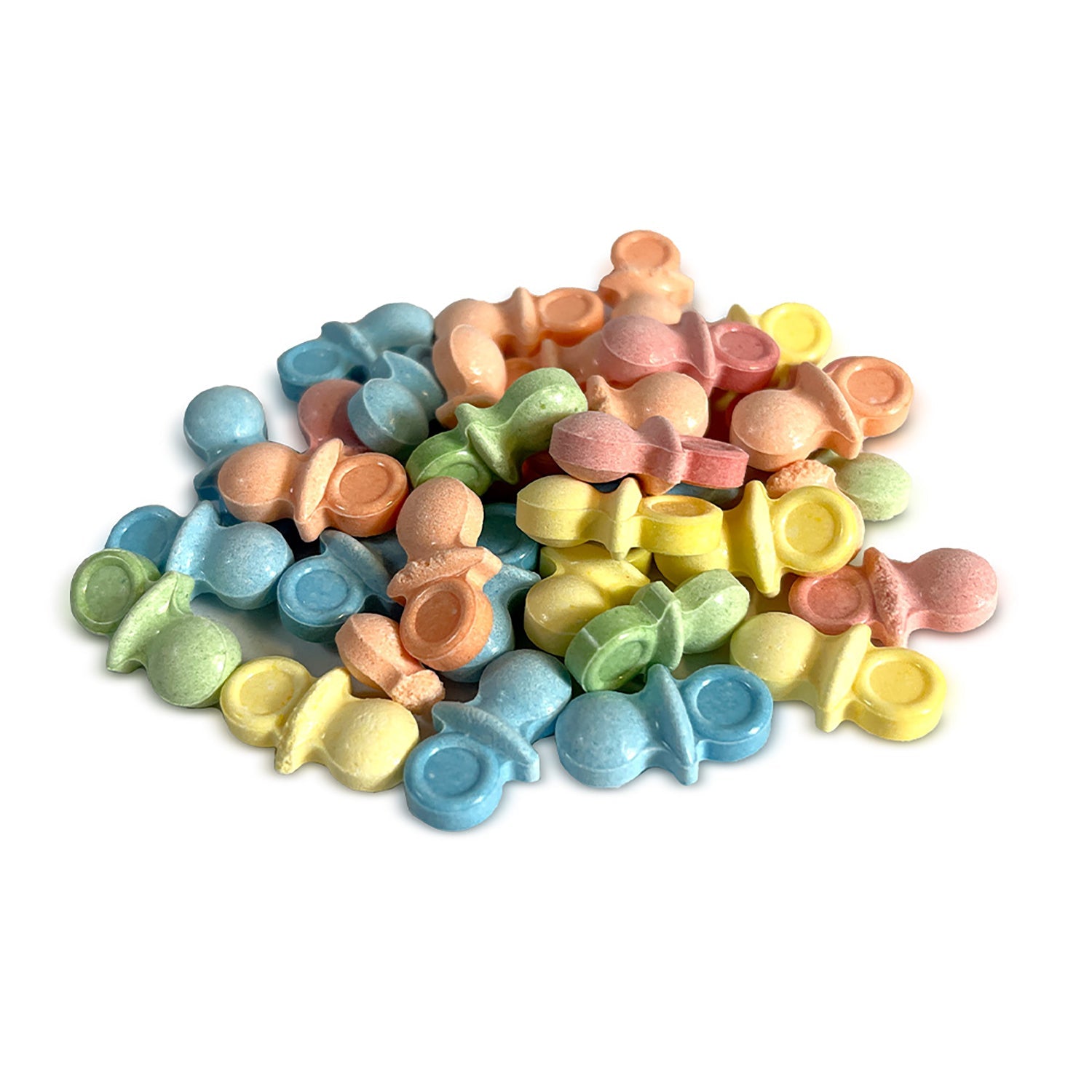Oh Baby Pacifier Coated Candy - 3lb Bulk Bag | Sweet Treats for Baby Showers, Birthday Parties & Candy Buffets