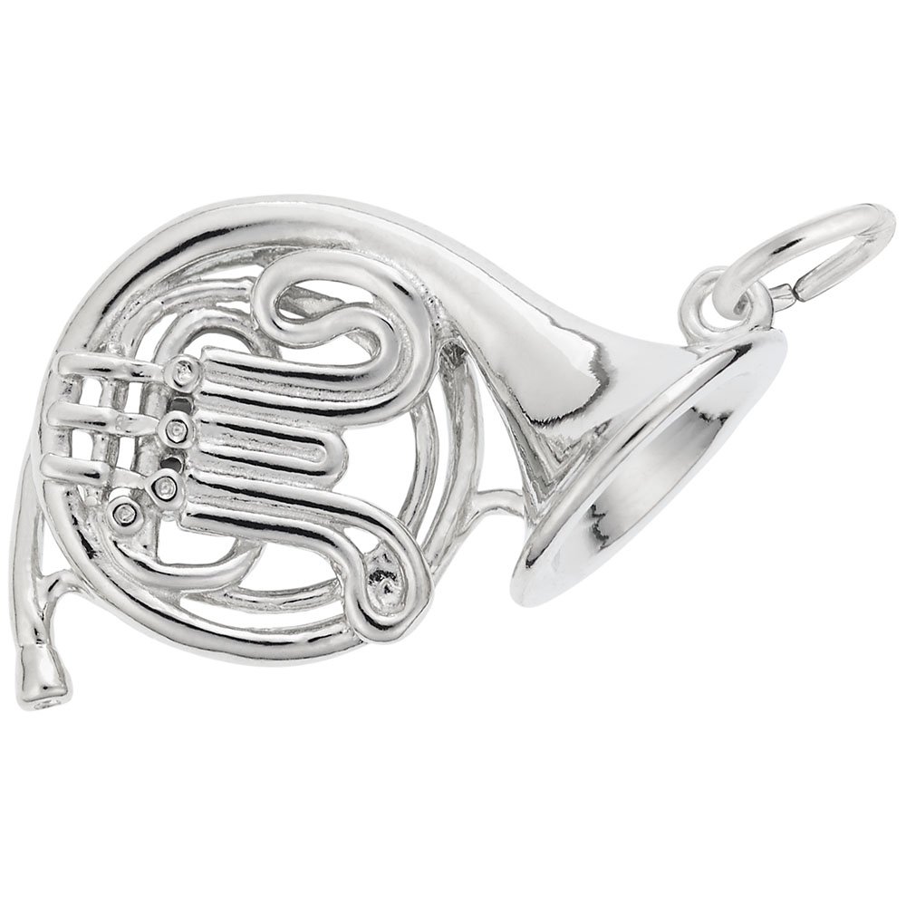 French Horn Charm - Elegant Musical Instrument Pendant for Bracelets & Necklaces - Perfect for Musicians, Band Members & Music Lovers Jewelry Gifts
