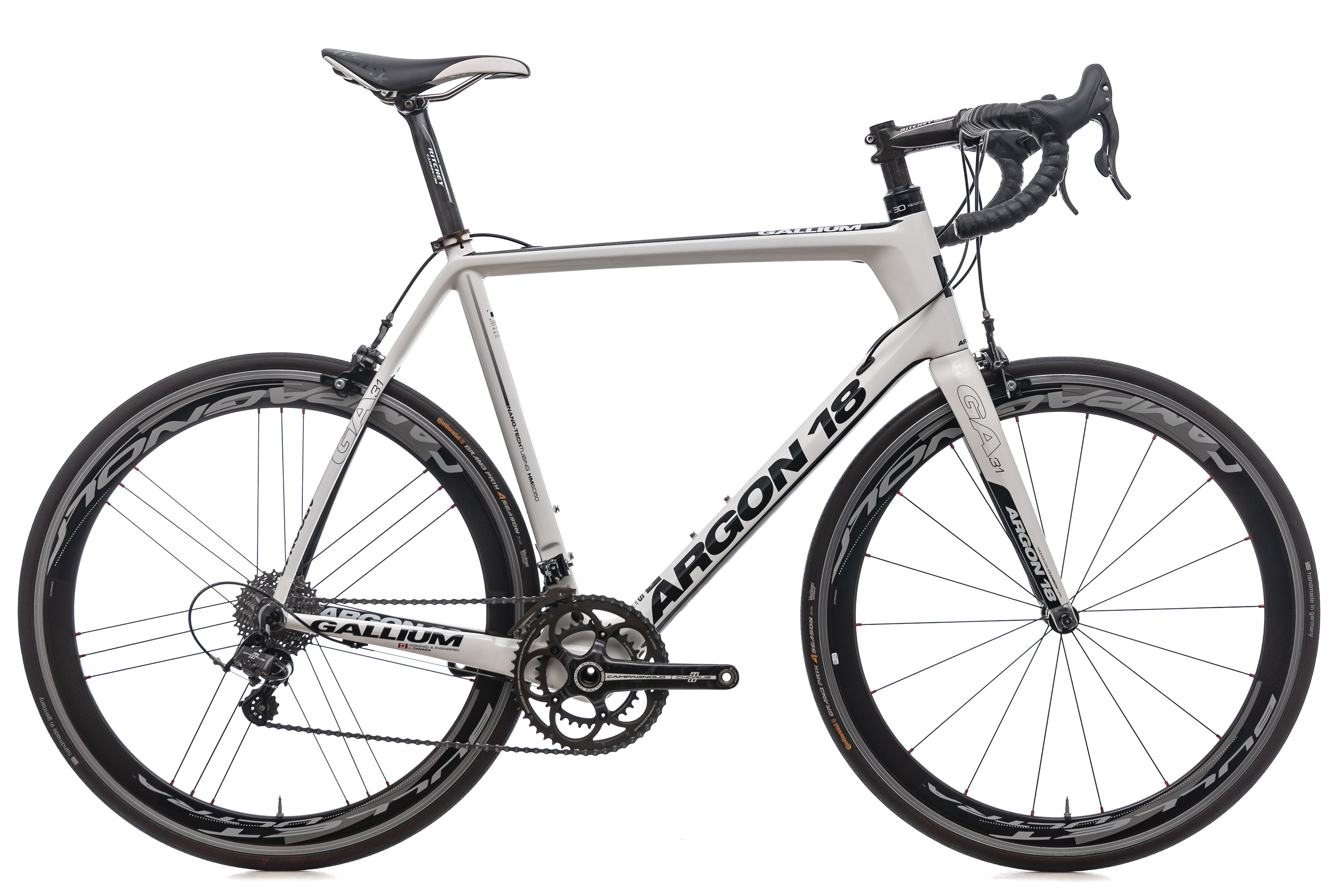 Argon 18 Gallium Road Bike 2012 - X Large Size Carbon Frame Racing Bicycle for Men - Perfect for Road Racing, Endurance Cycling & Commuting