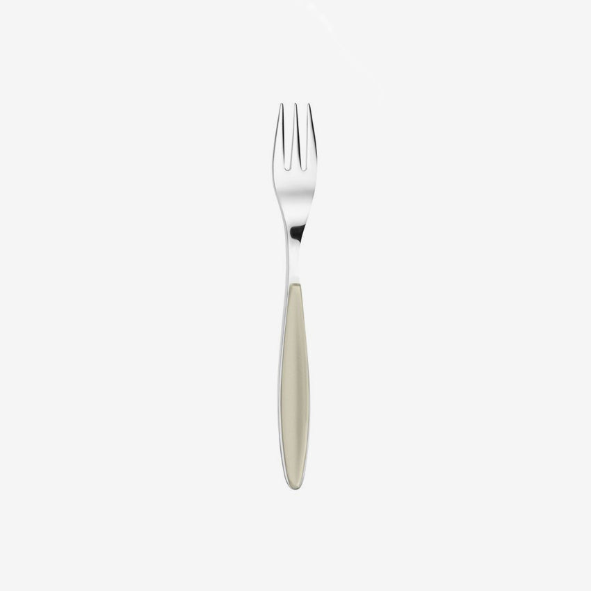 Guzzini Feeling Dessert Fork - Elegant Stainless Steel Cake Fork for Desserts, Pastries, and Fine Dining - Perfect for Parties, Weddings, and Home Entertaining