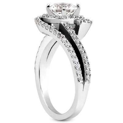 1.47 Carat TW Round Diamond Engagement Ring & Wedding Band Set - Modern Style, Form Fit Matching for Proposals, Anniversaries & Bridal Jewelry