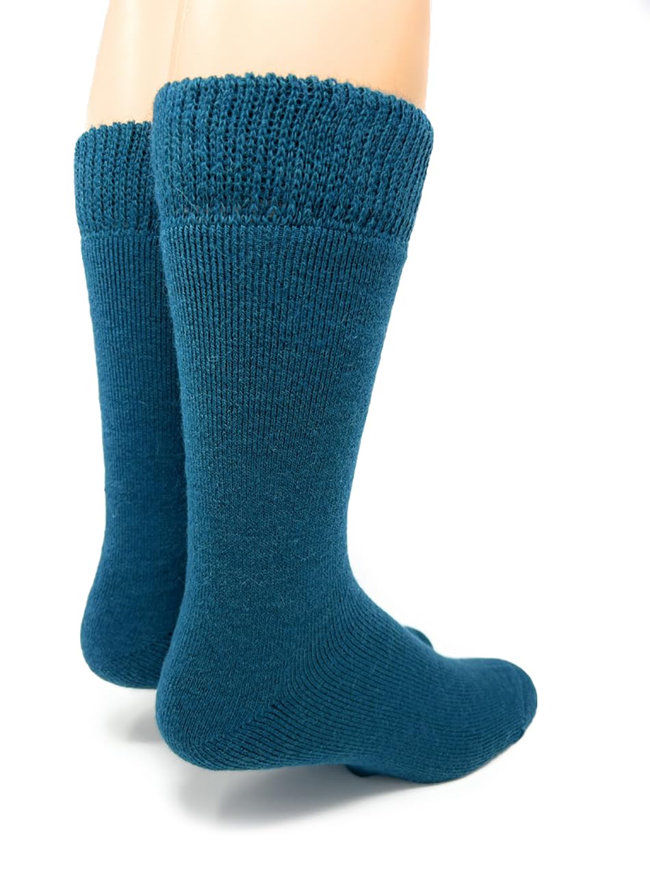 WARRIOR ALPACA SOCKS - Premium Alpaca Wool Hiking Socks for Men & Women, Terry Lined with Comfort Band for Outdoor Activities, Camping & Winter Sports