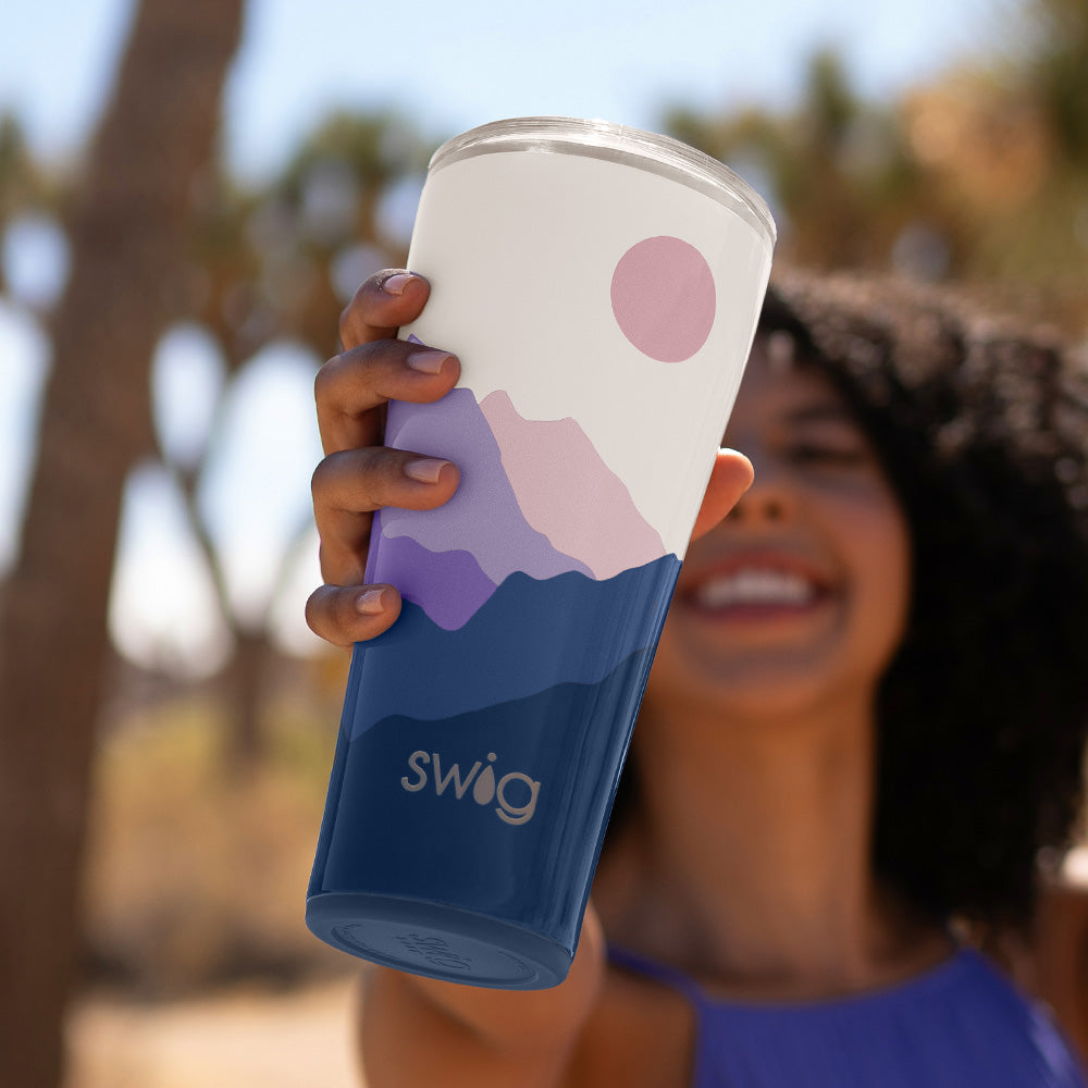 32oz Moon Shine Tumbler - Insulated Stainless Steel Vacuum Cup with Lid & Straw - Perfect for Coffee, Tea & Cold Drinks - Ideal for Camping, Travel & Office Use
