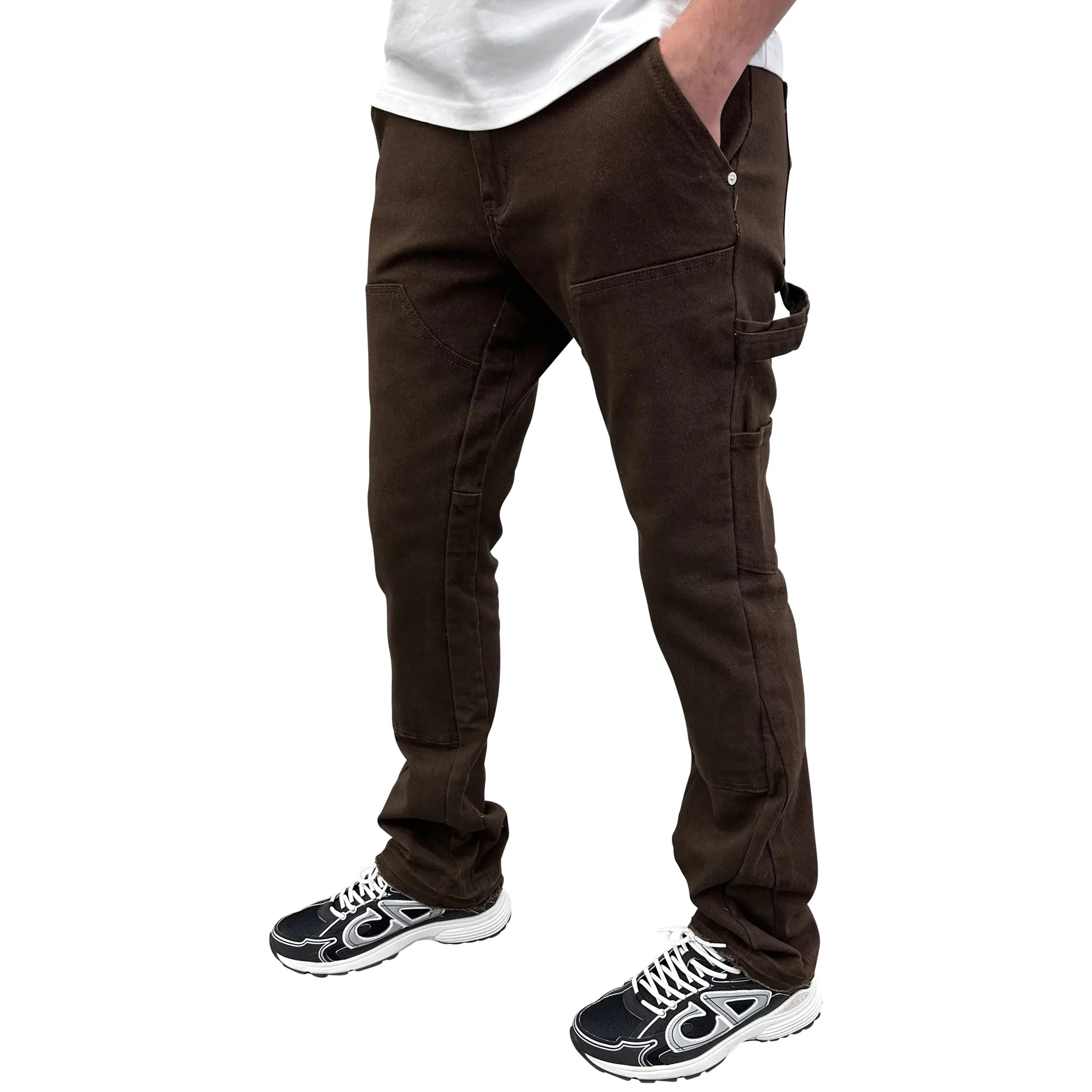 SIARR Rio Jeans for Women - High Waist Stretch Denim Pants in Brown | Comfortable & Stylish for Casual Wear, Office & Night Out