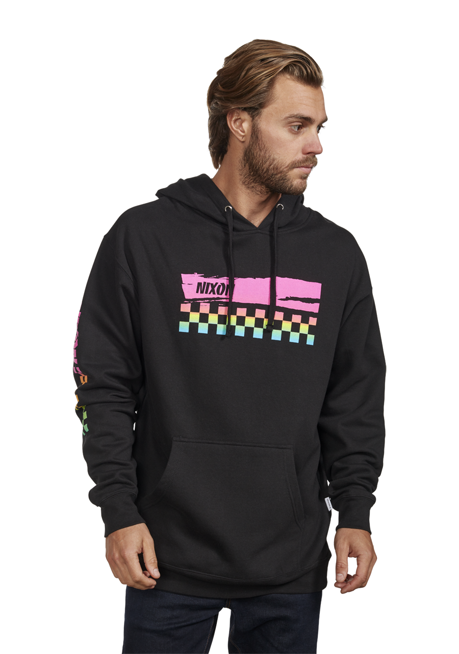 Circuit Hoodie - Black & Multi Color Pullover for Men & Women | Casual Streetwear, Gym & Outdoor Activities