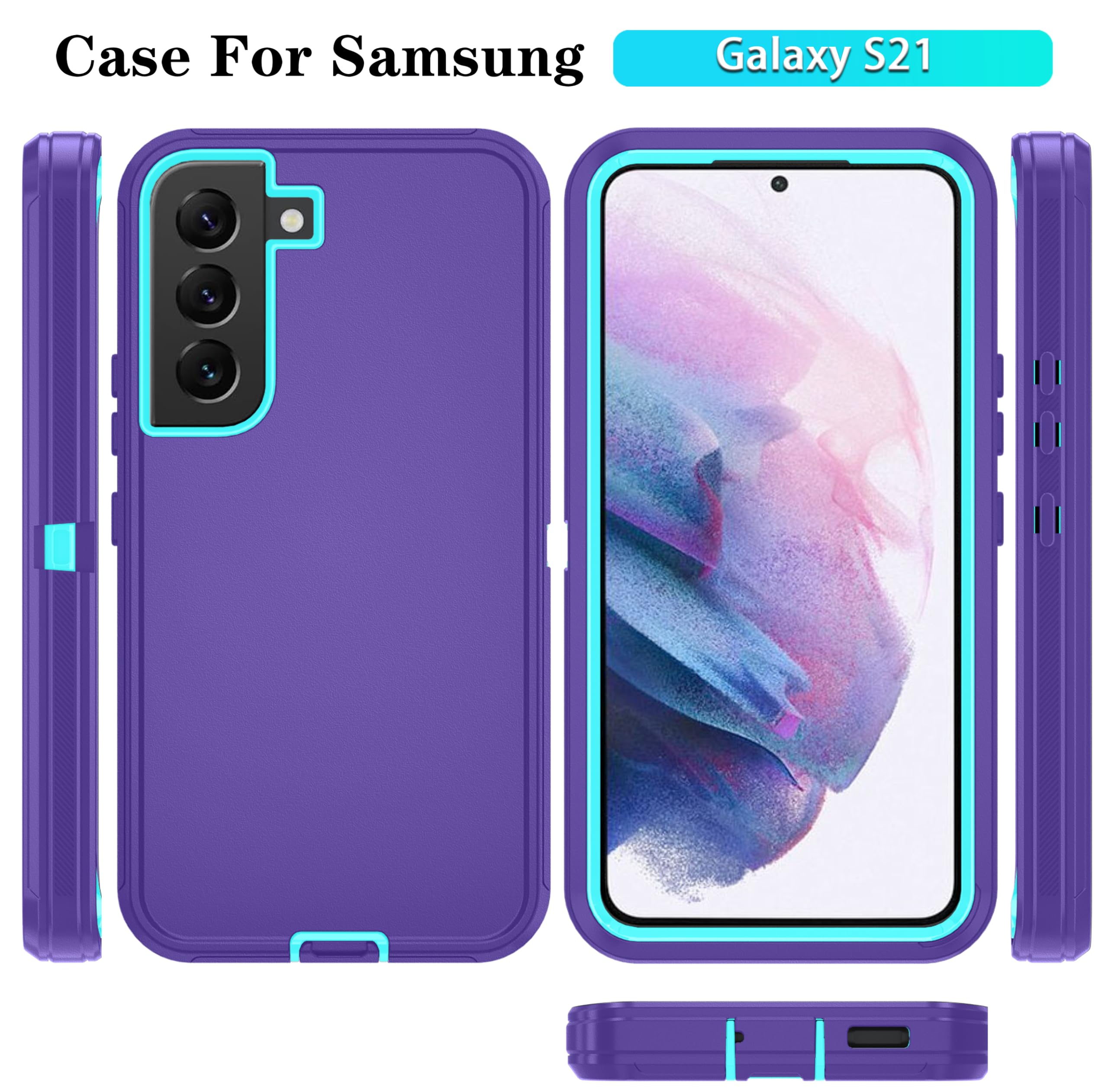 ONOLA Heavy Duty Shockproof Phone Case for Samsung Galaxy S21 6.2