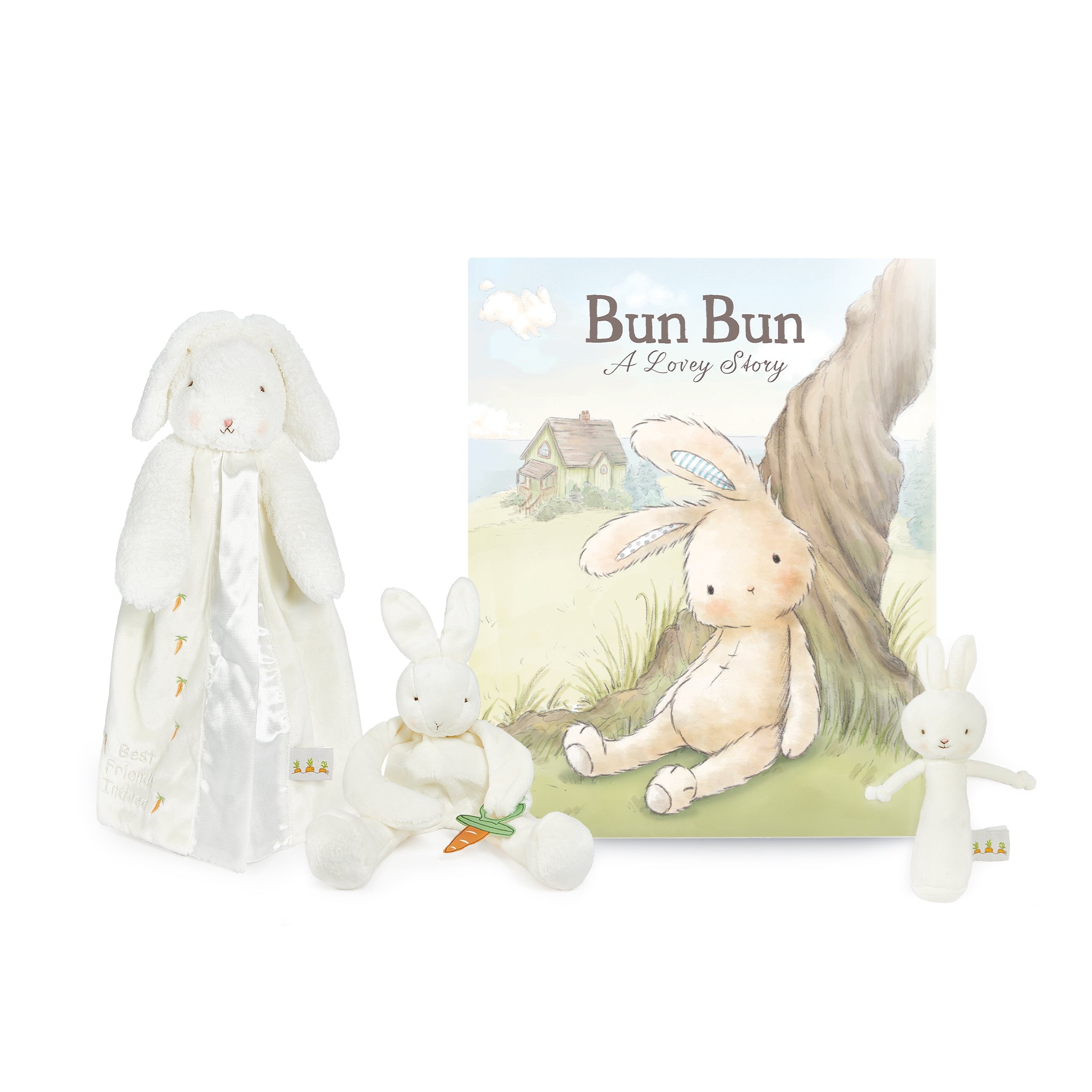 Bun Bun Lovey Baby Gift Set - Soft Plush Blanket & Stuffed Animal for Newborns & Toddlers - Perfect for Nursery, Cuddling & Baby Showers