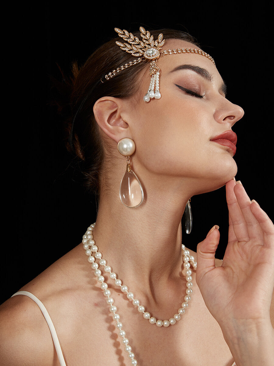 Black Gatsby Party Accessories 5-Piece Set - Vintage 1920s Themed Decorations for Great Gatsby Parties, Weddings & Roaring 20s Events