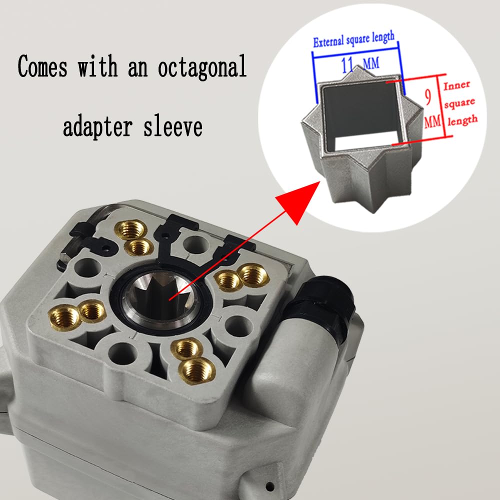 24V AC/DC Electric Ball Valve Actuator with Manual Control & LED Indicator - Motorized Valve Controller for Water, Gas & HVAC Systems - CR703 Model for Home & Industrial Automation