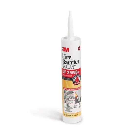 3M Fire Barrier Sealant CP 25WB+ - High Temperature Fireproof Sealant for Gaps and Joints - Ideal for HVAC, Electrical and Plumbing Penetrations in Commercial Buildings