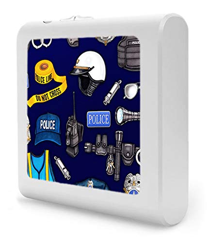 Dimmable LED Night Light with Auto On/Off Sensor - Adjustable Warm Light for Bathroom, Hallway, Nursery & Bedroom - Perfect for Police Departments & Shift Workers