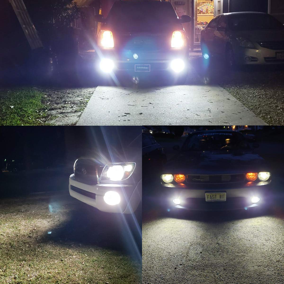 H7 LED Fog Light Bulbs 6000K Xenon White - Super Bright 3030 Chips 64210 LED Bulbs with Projector for Car Fog Lights & DRL (2 Pack) - Perfect for Night Driving, Off-Roading & Enhanced Visibility
