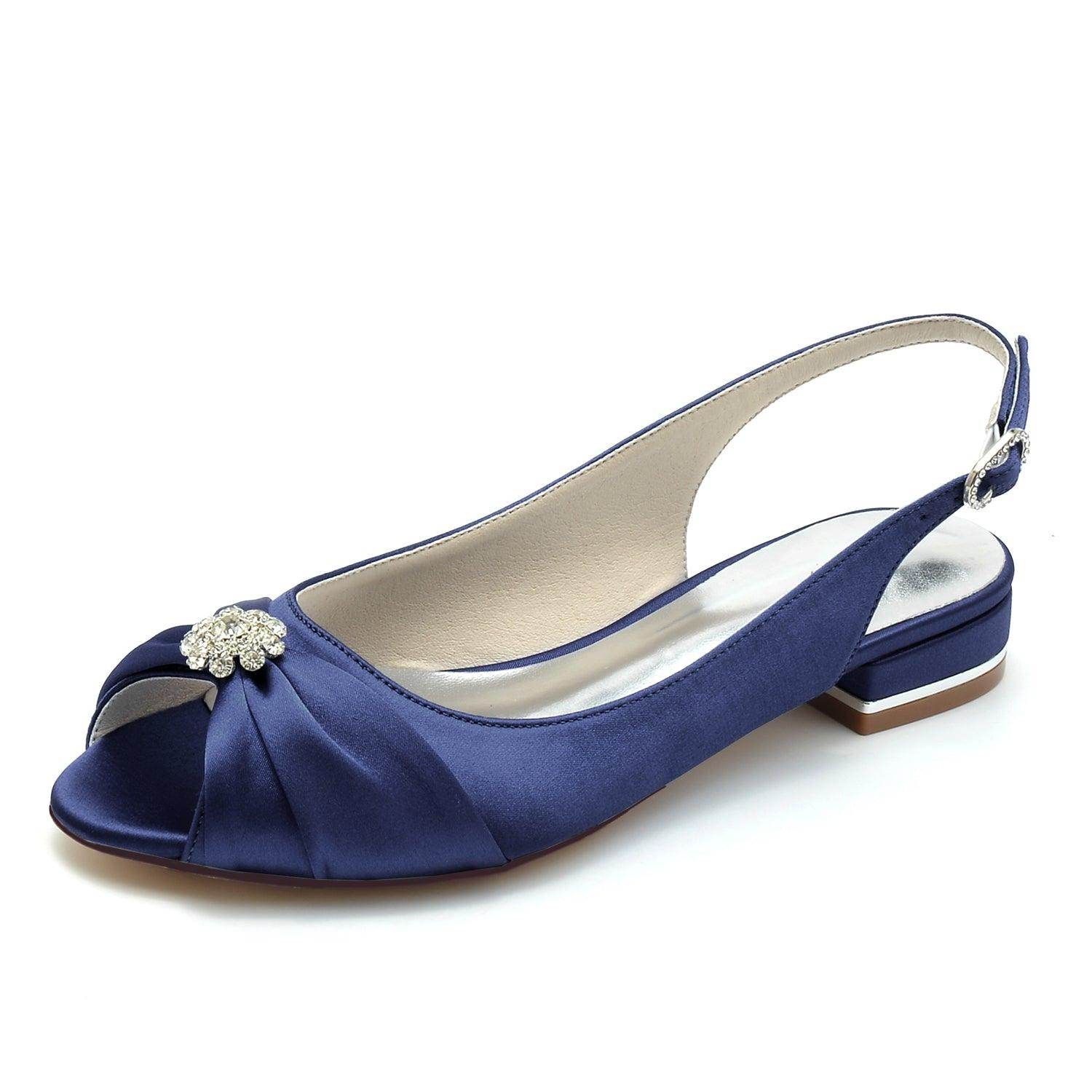 Comfortable 2.5cm Flat Heel Silk-Like Women's Shoes CK0280 - Perfect for Office, Wedding & Daily Wear