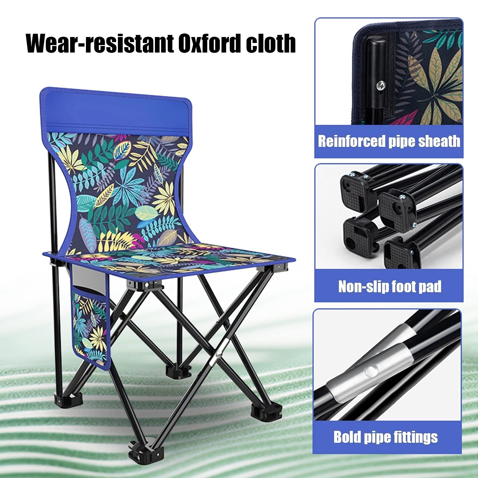 Portable Folding Camping Table and Chair Set - Lightweight Aluminum Outdoor Picnic Furniture for Backpacking, Beach, Fishing, Courtyard & Tailgating | Compact Storage Design | Perfect for Camping Trips, Outdoor Adventures & Family Gatherings