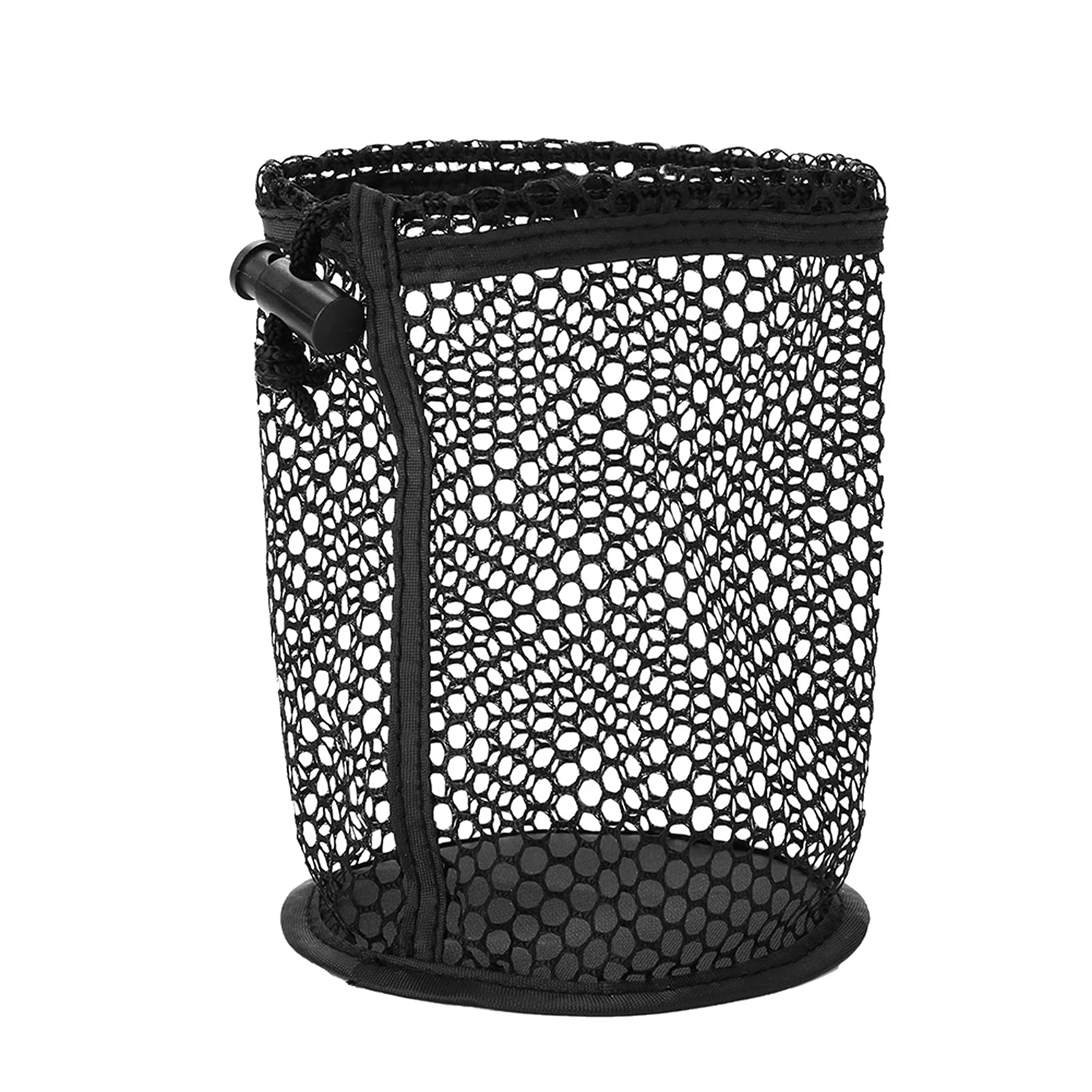 Premium Golf Ball Storage Bag - 12 Ball Capacity Nylon Mesh Drawstring Pouch with Durable Black Design | Perfect for Golf Practice, Driving Range & Course Organization