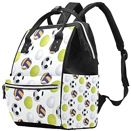 Multifunctional Diaper Bag & Stylish Backpack for Moms - Waterproof Tote with Insulated Pockets, Perfect for College, School, Sports & Baseball Games (White) - Ideal for Baby Essentials, Work Commute & Gym Use
