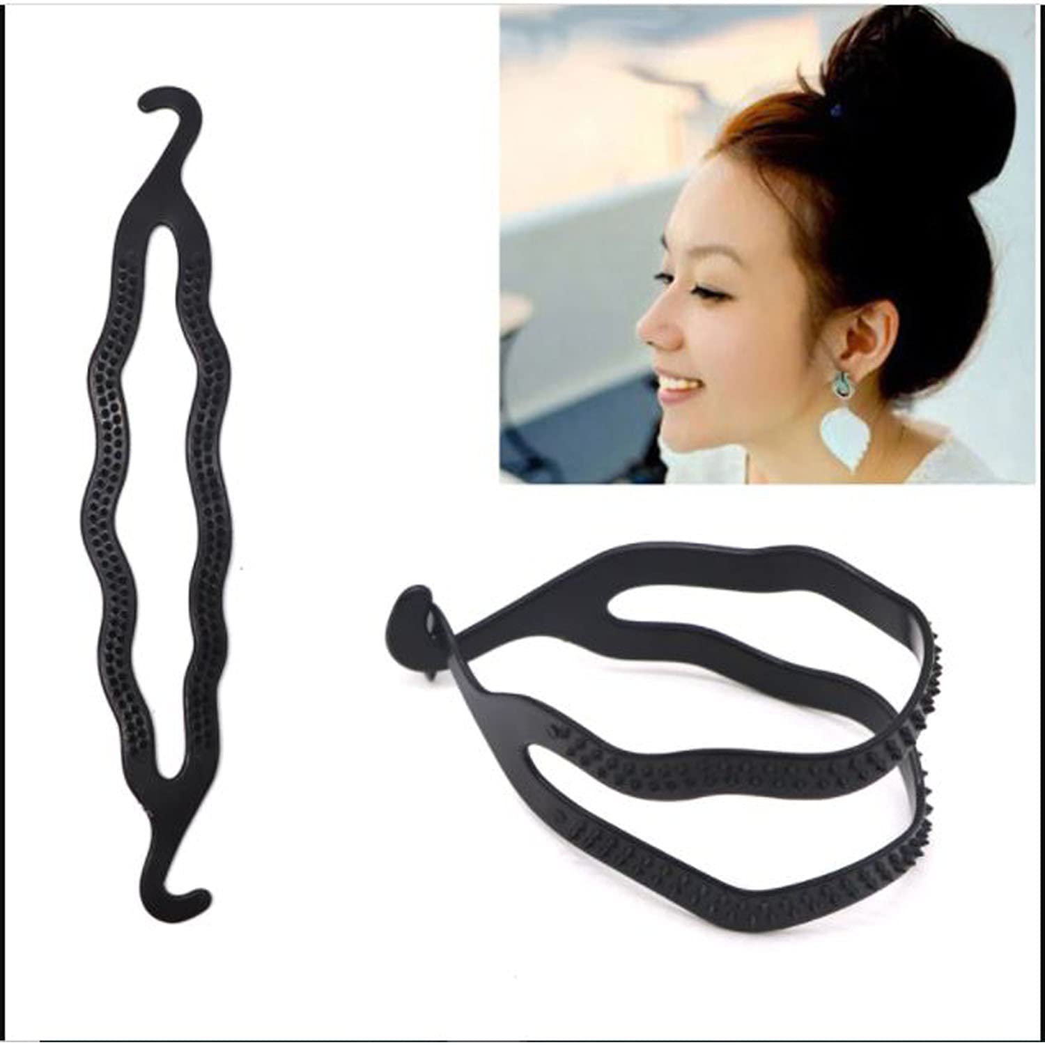 ASG 17-Pack Hair Bun Maker Kit - Elastic Cotton Hair Ties & Styling Accessories for Women - Perfect for Updos, Ponytails & Everyday Hairstyles