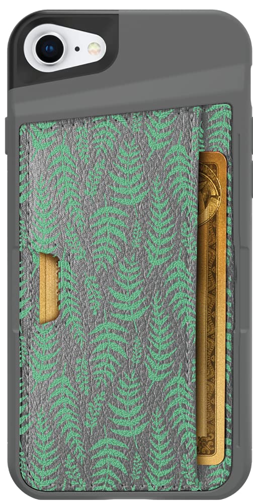 Smartish Fern Real Slim Protective Wallet Case for iPhone 14 with Kickstand & Credit Card Holder | Secure Phone Cover for Everyday Use, Travel & Business
