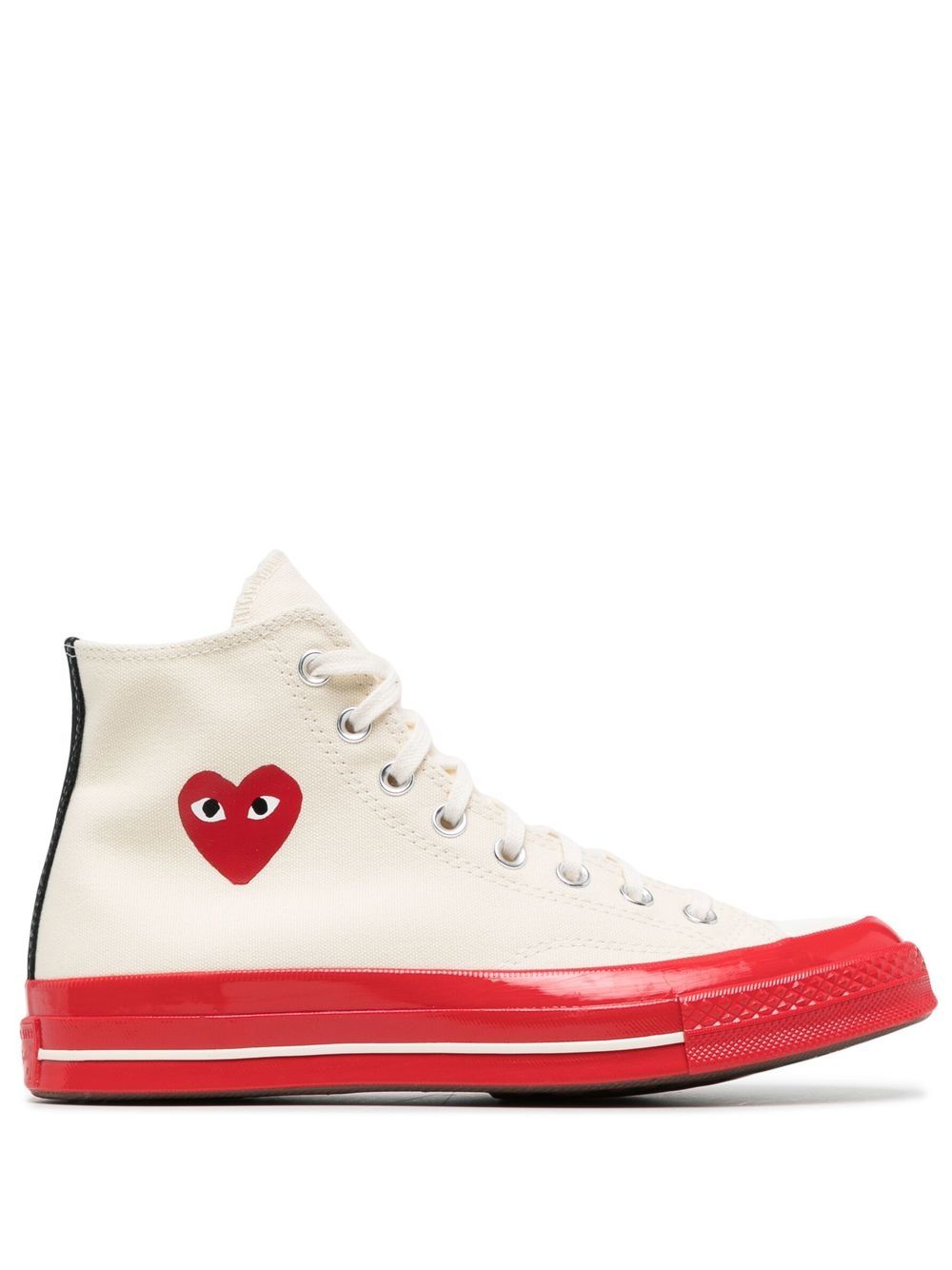 Comme des Garcons White Sneakers for Men & Women - Fashionable Streetwear Shoes for Casual Wear & Daily Outfits