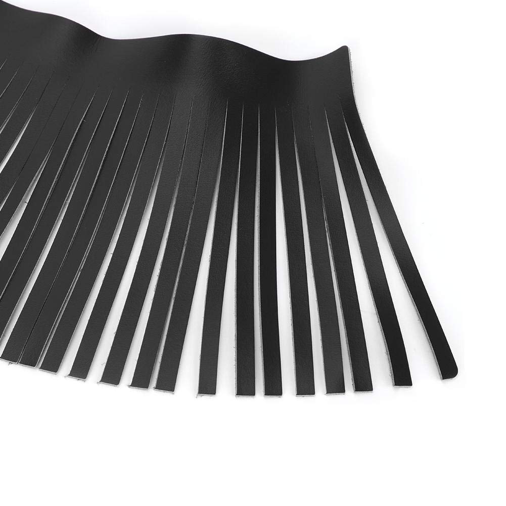 Motorcycle Saddlebag Fringe - 2pcs Retro Leather Fringe for Bike Bags | Riding Style Upgrade