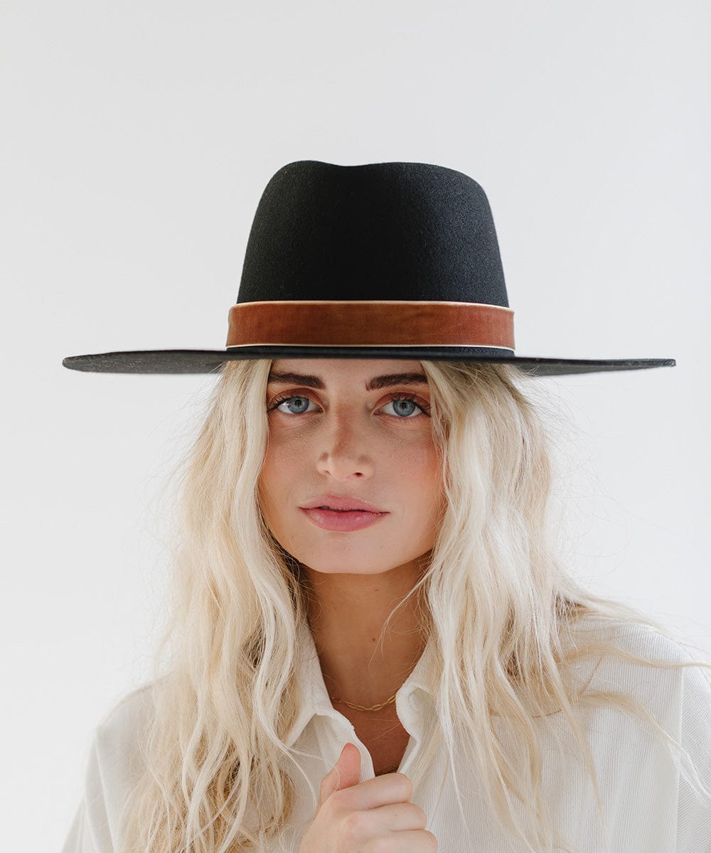 Velvet Chain Hat Band for Women & Men - Elegant Hat Accessory for Cowboy Hats, Fedoras & Western Style - Perfect for Weddings, Rodeos & Country Music Events