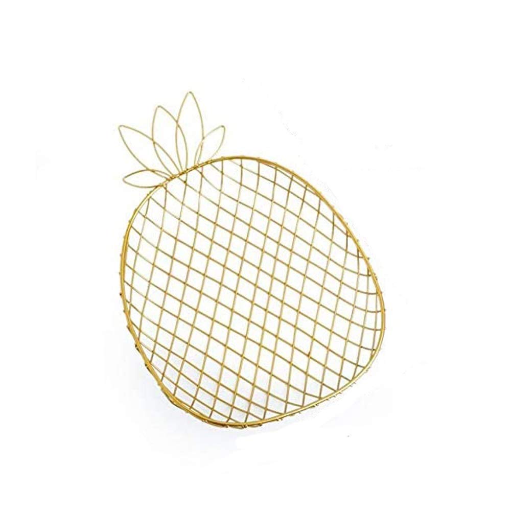 Nordic Style Iron Fruit Basket - Creative Decorative Snack Plate for Living Room, Kitchen & Dining Table | Perfect for Serving Fruits, Nuts, and Party Appetizers