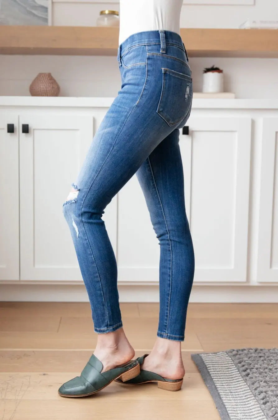 Get Together Mid Rise Skinny Jegging - Stretchy Comfortable Women's Jeans for Everyday Wear | Perfect for Work, Casual Outings & Travel