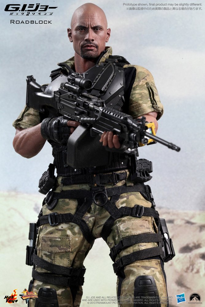 Hot Toys GI Joe Retaliation 1/6 Scale Collectible Action Figure - Roadblock | Highly Detailed Military Soldier Model for Display & Collection | Perfect for Fans, Gift Giving & Home Decor