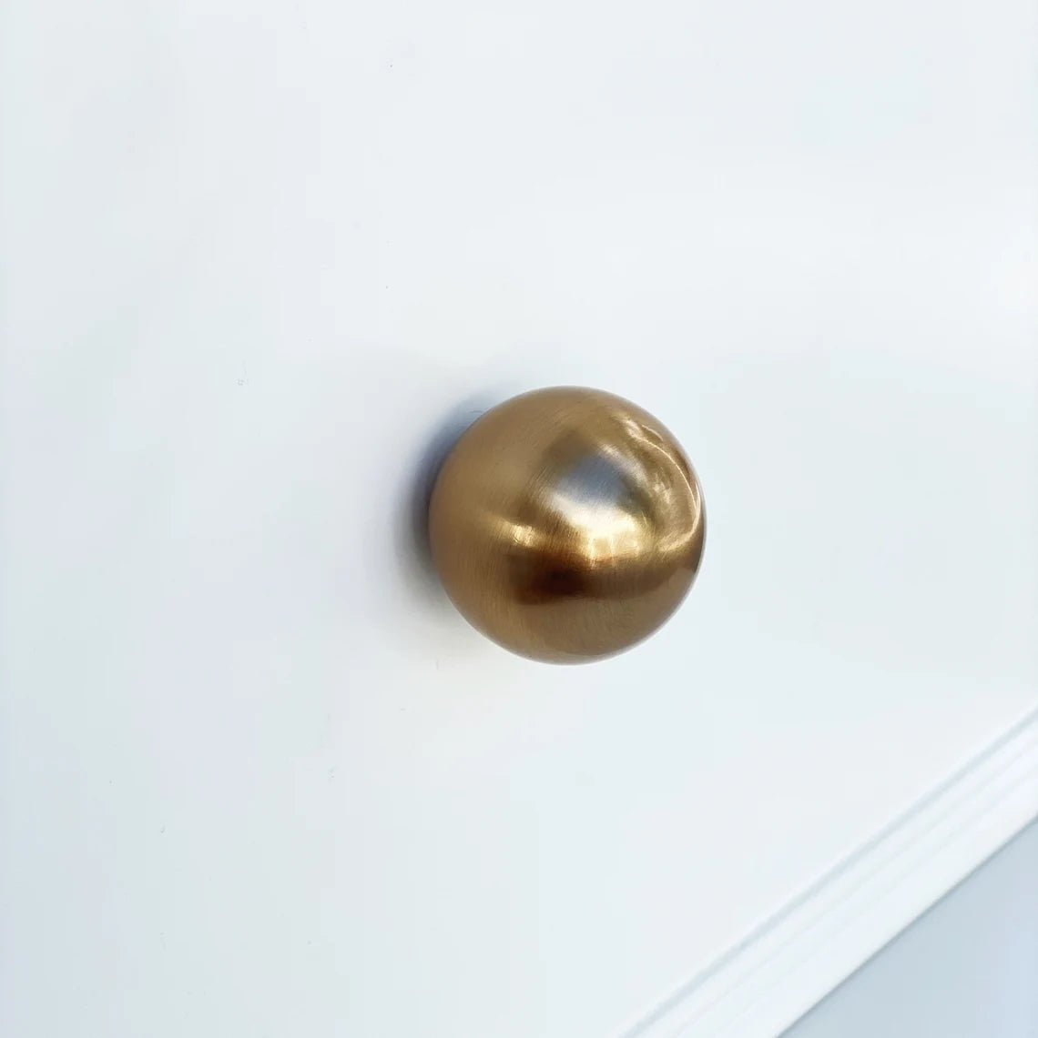 Elegant Champagne Bronze 'Kira' Large Ball Knob and Cup Pull - Premium Cabinet Hardware for Kitchen Cabinets, Dressers & Furniture Drawers