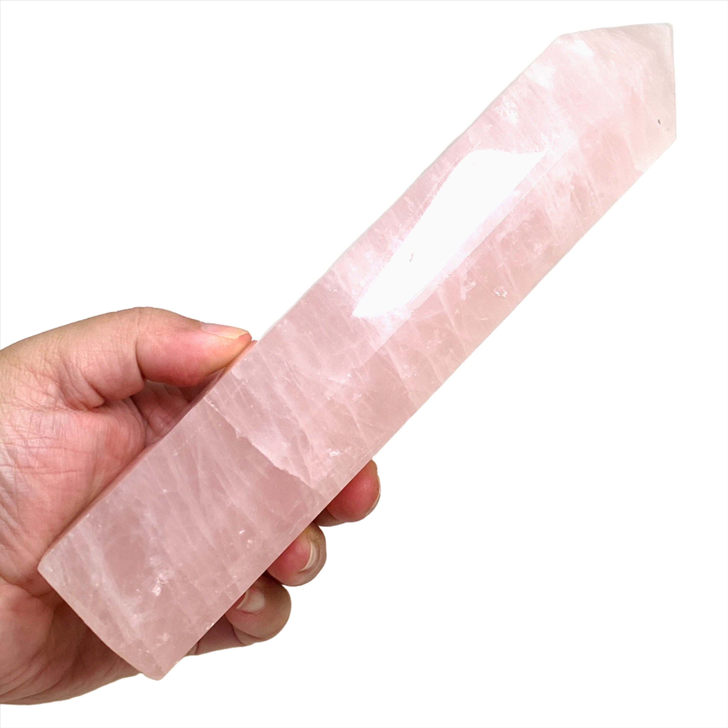 Rose Quartz Generator RQG 06 - Natural Crystal Energy Charger for Home & Office - Perfect for Meditation, Healing, and Positive Energy