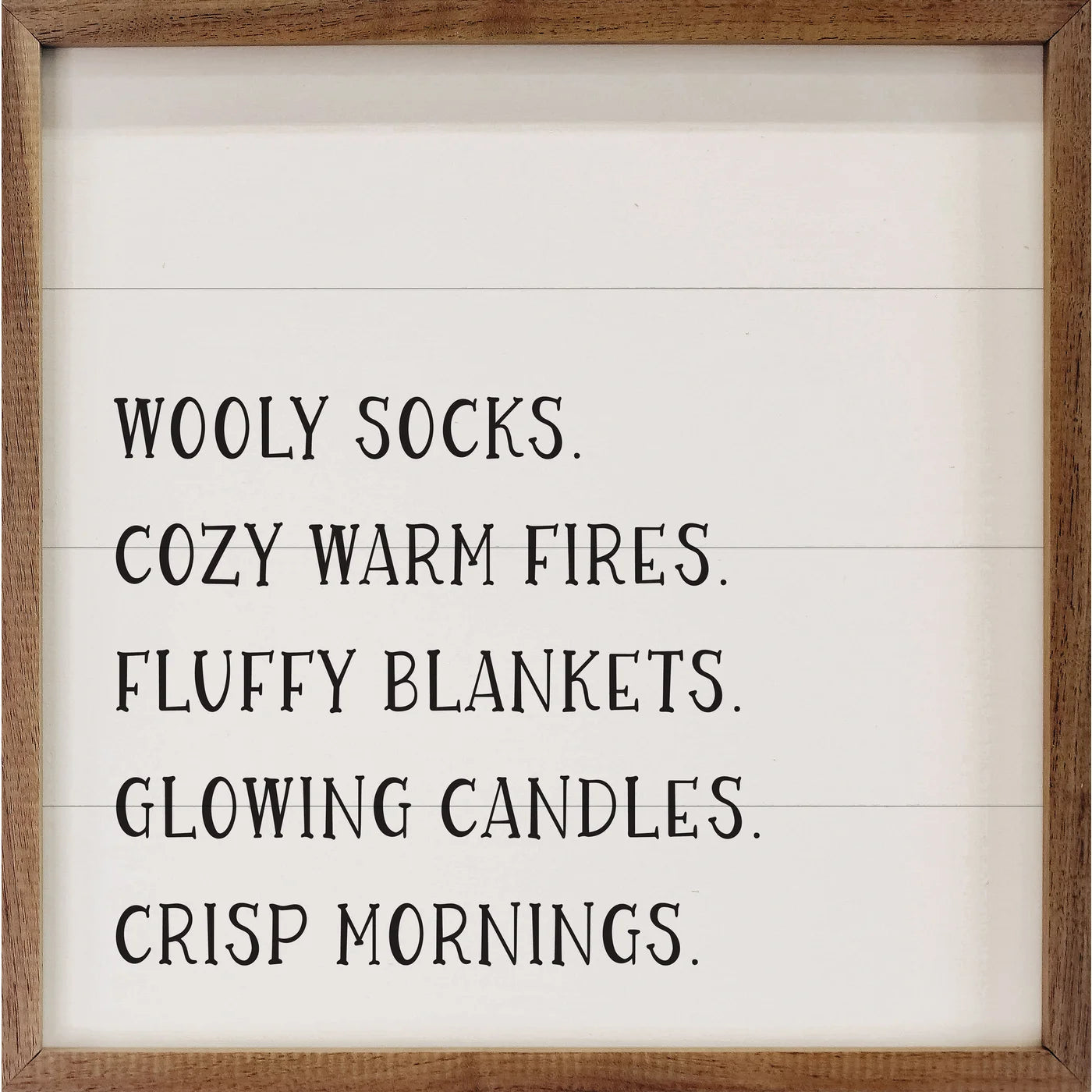 Fall Love Wood Framed Wall Art Print - Autumn Decor for Living Room, Bedroom & Office | Seasonal Home Decoration