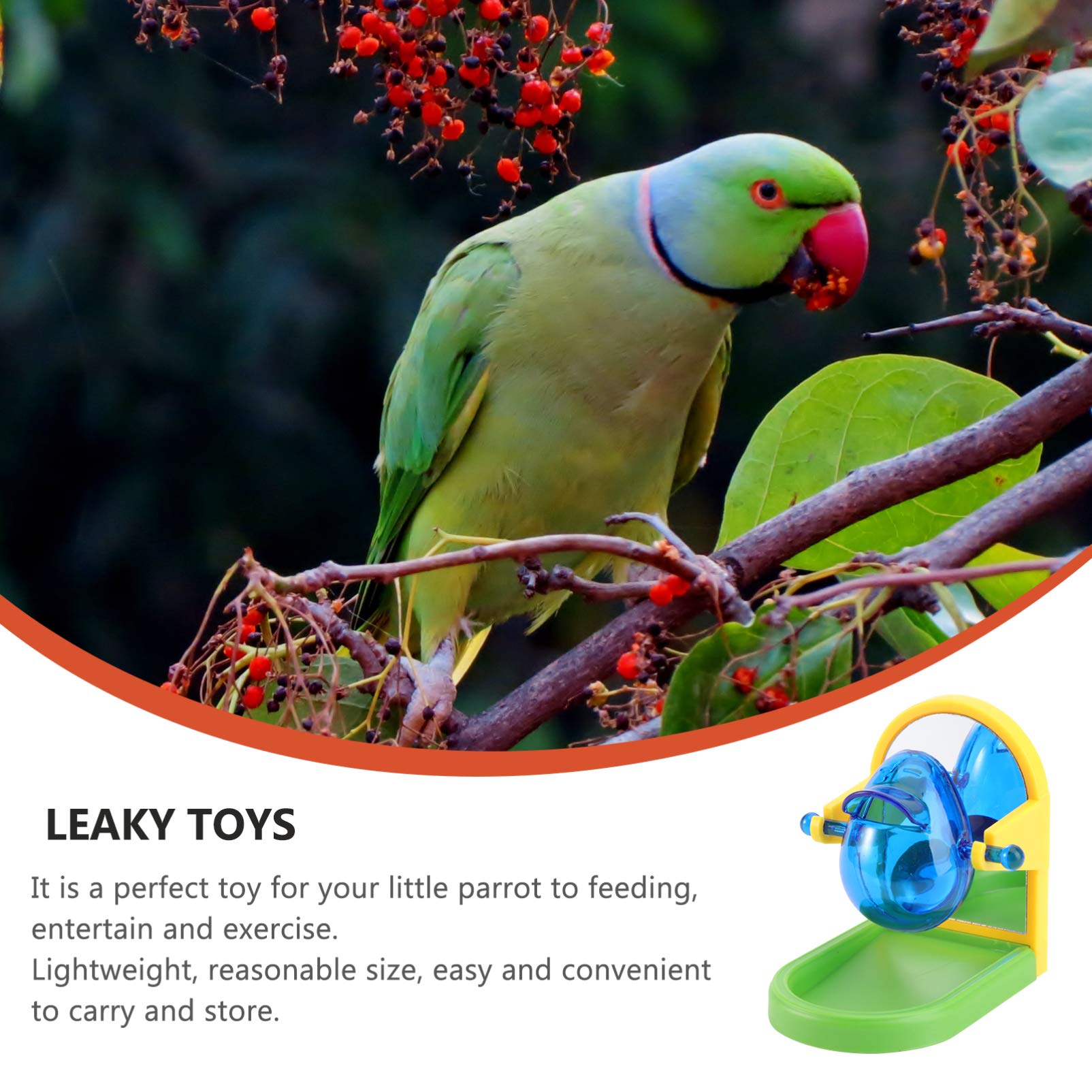 Balacoo Parrot Foraging Toys - Treat Dispensing Feeder & Hanging Puzzle Toy for Intelligence Growth - Fun Cage Enrichment for Parakeets, Cockatiels & Macaws - Perfect for Mental Stimulation & Playtime