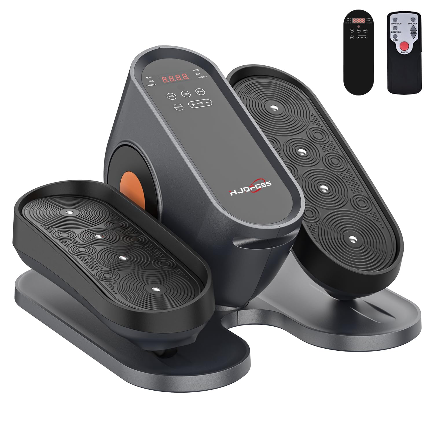 Under Desk Elliptical Machine - Electric Leg Exerciser with 10 Adjustable Resistance Levels, Quiet & Portable Seated Pedal Bike for Home/Office Workout - Perfect for Seniors, Physical Therapy & Sedentary Workers