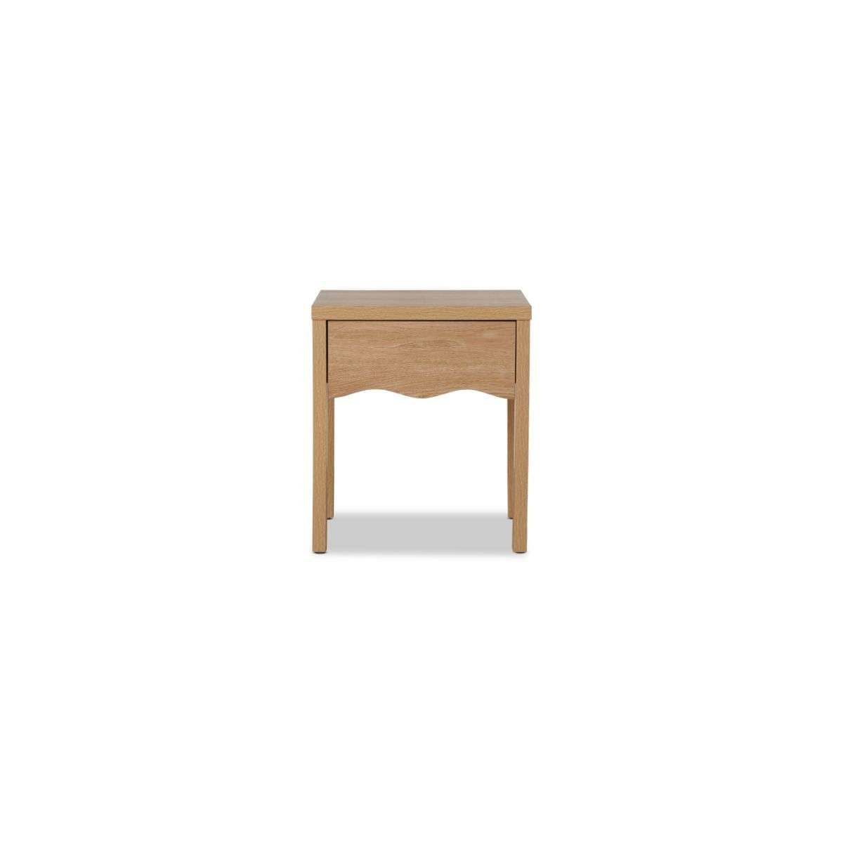 Malena Bedside Table - Natural Wood Nightstand for Bedroom, Living Room & Office - Perfect for Storage & Decor