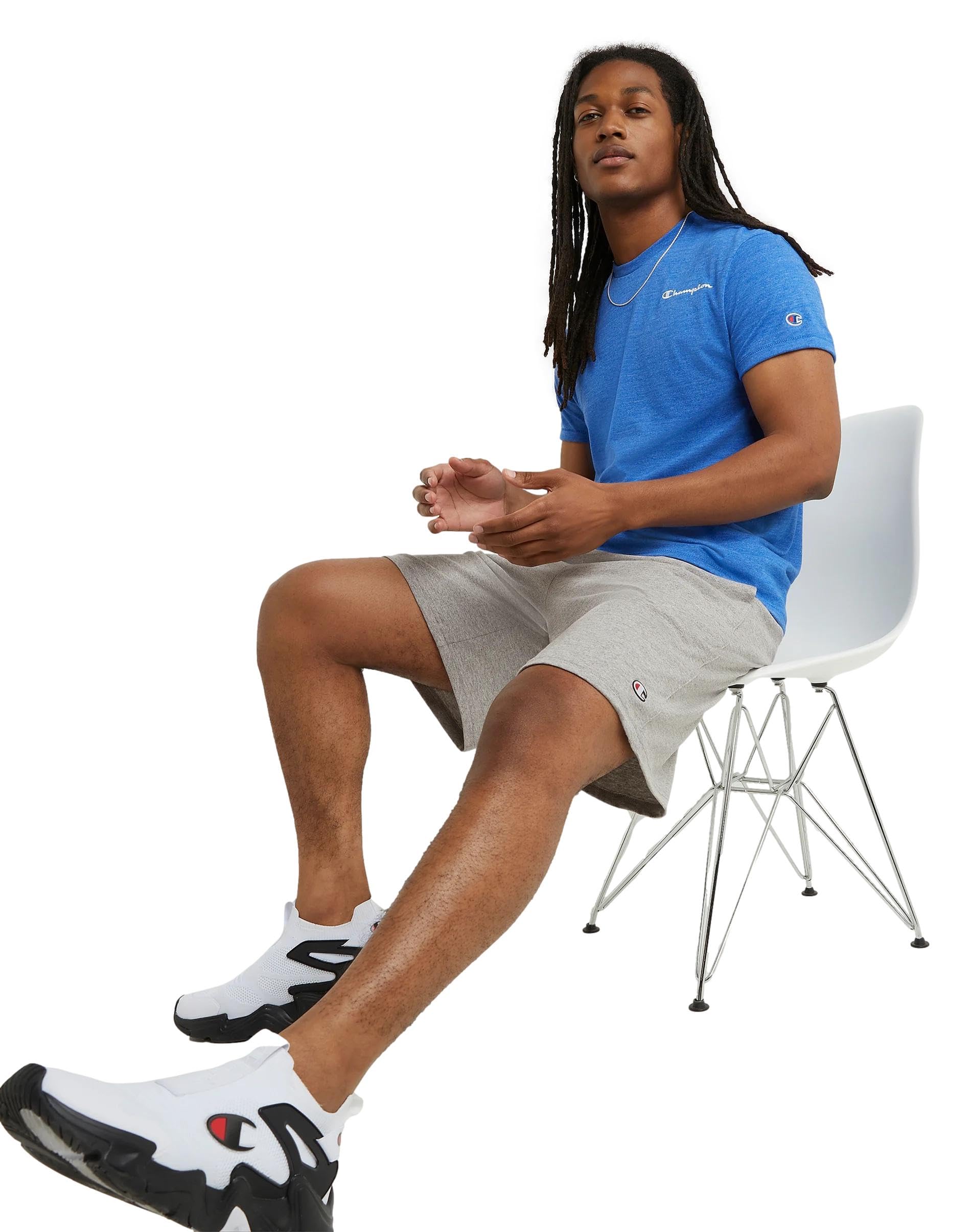 Champion Men's 100% Cotton Jersey Gym Shorts - 7