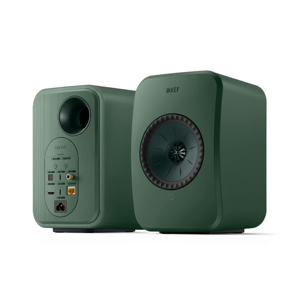 KEF LSX II LT Wireless Hi-Fi Bookshelf Speakers - Premium Powered Audio System for Home Theater, Music & Gaming - Compact Design for Living Room, Office & Studio