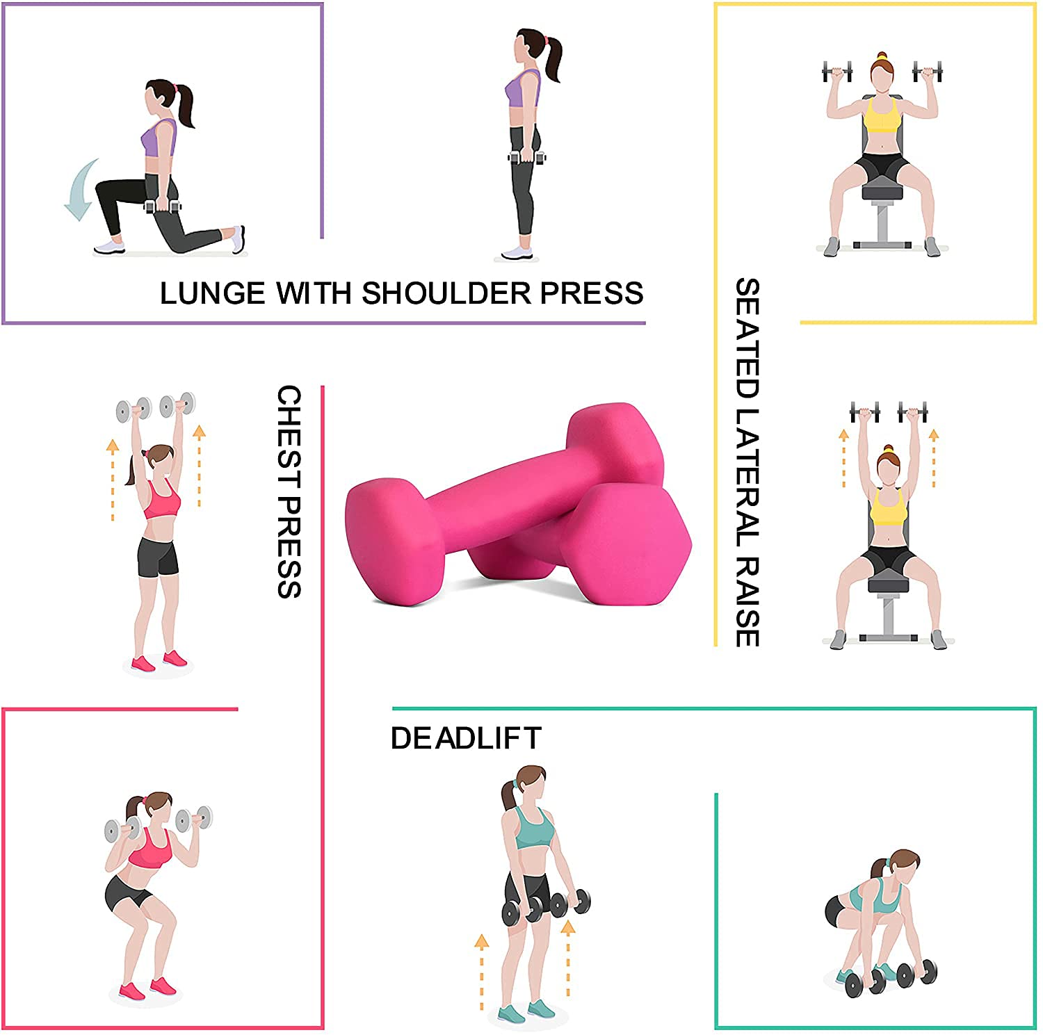 Balelinko Home Gym Equipment Set - Strength Training, Weight Loss, Pilates & Yoga Weights for Women, Men, Seniors & Youth | Perfect for Home Workouts, Fitness Training & Toning Exercises