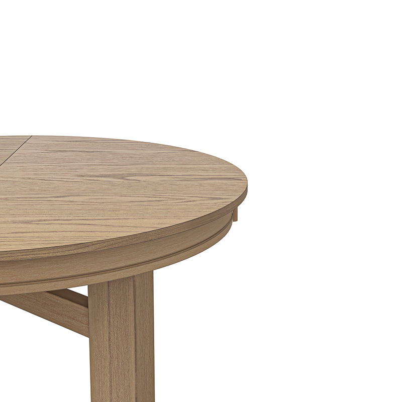 Extendable Dining Table with Rubber Wood Frame - Expandable for 6 to 8 People - Perfect for Small Spaces & Family Gatherings