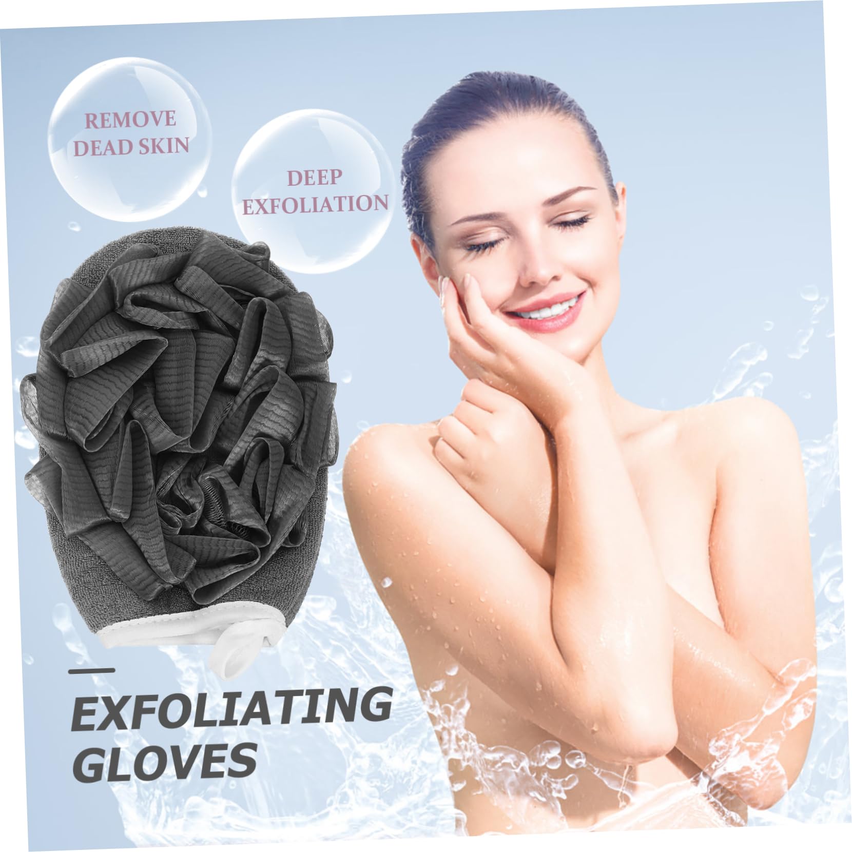 Korean Back Scrubber Ball - 4pcs Viscose Bath Mitt for Deep Exfoliation & Shower Use