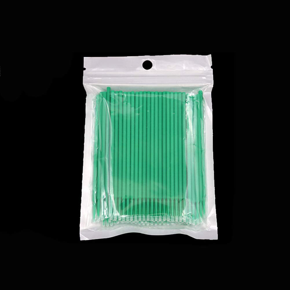 100pcs Micro Applicator Brushes for Eyelash Extensions & Makeup - Disposable & Miniature for Precise Application